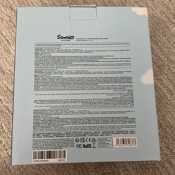 Cinnamoroll led vanity mirror Sanrio Miniso - Picture 2 of 4